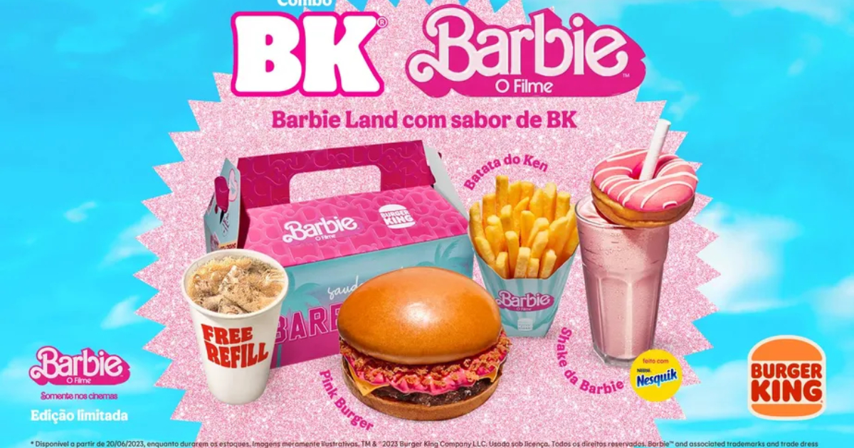 Burger King transformará restaurante em Casa da Barbie, em São Paulo!