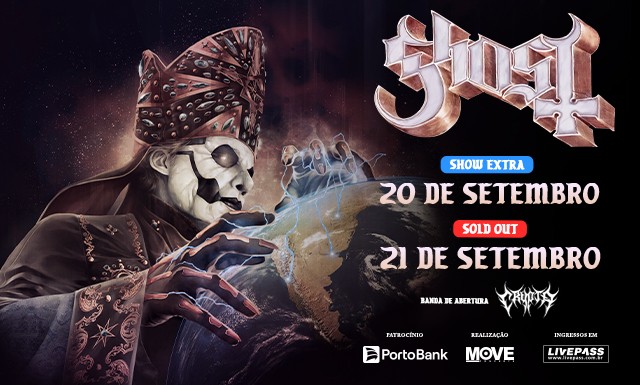 Show Ghost em São Paulo 21/09